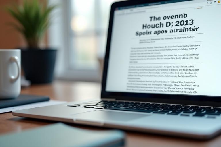 A laptop screen showing a draft of a sports article.